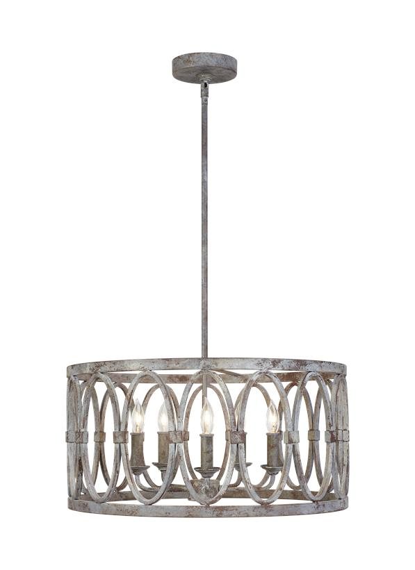 Visual Comfort Studio Patrice 5-Light Chandelier in Deep Abyss by Sean Lavin