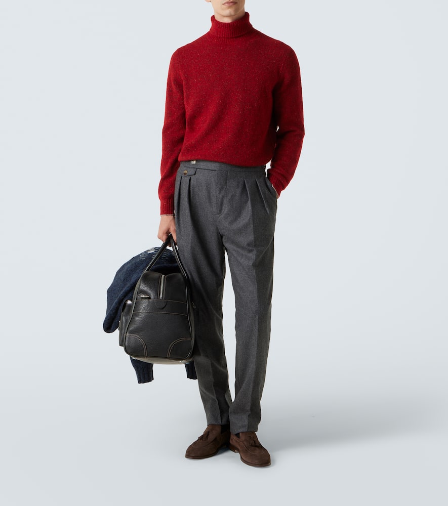 Wool, silk and cotton-blend sweater