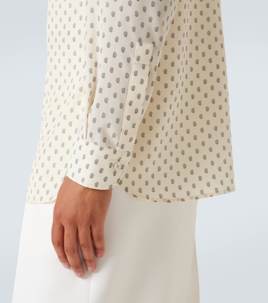 Paisley silk crêpe de chine shirt