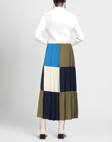 Jucca Woman Midi skirt Midnight blue Size 4 Acetate, Silk