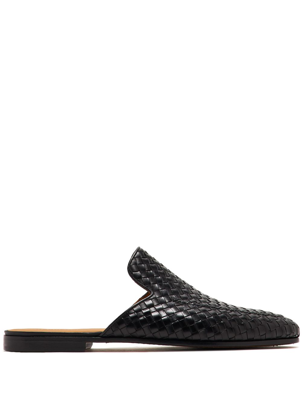Leather slippers - Black
