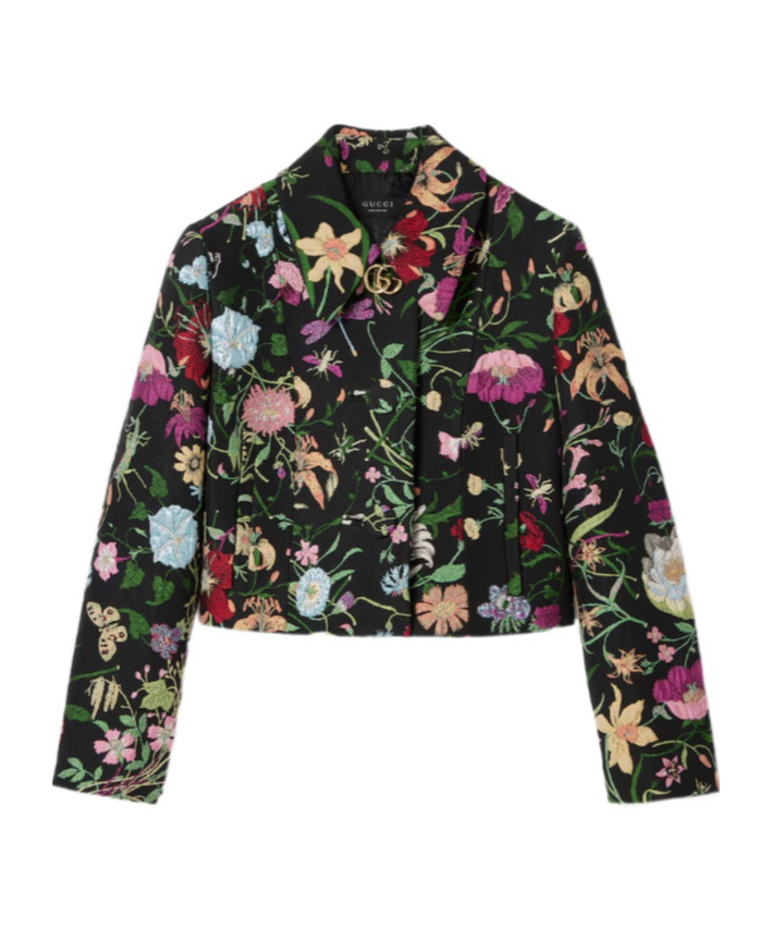 Flora silk brocade jacket