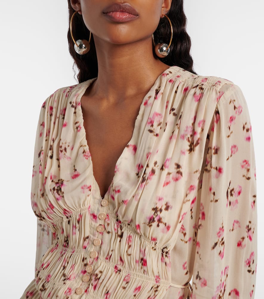 Loriena floral muslin minidress