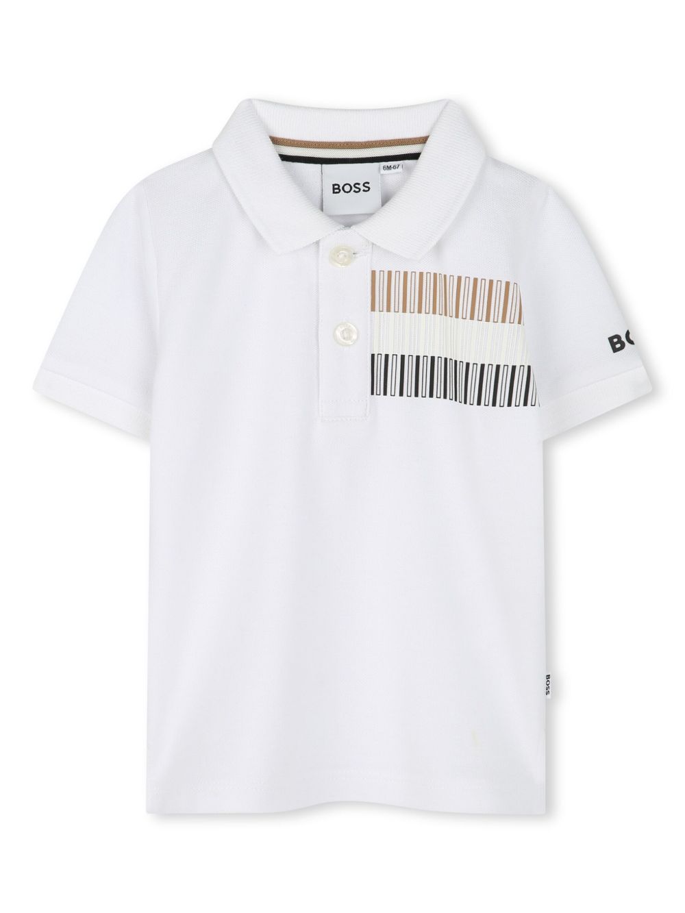Logo-print polo shirt - White