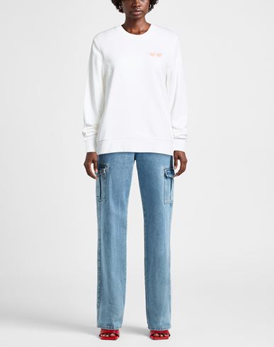 Karl Cares Woman Sweatshirt White Size S Organic cotton