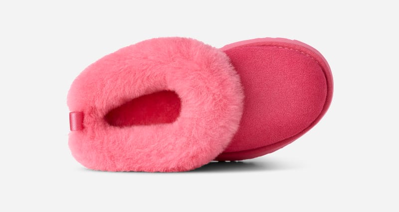 ® Kids' Tazzelle Sheepskin Slippers in Pink Bloom