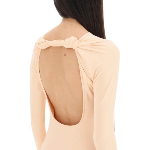 Open-back midi dress - Black