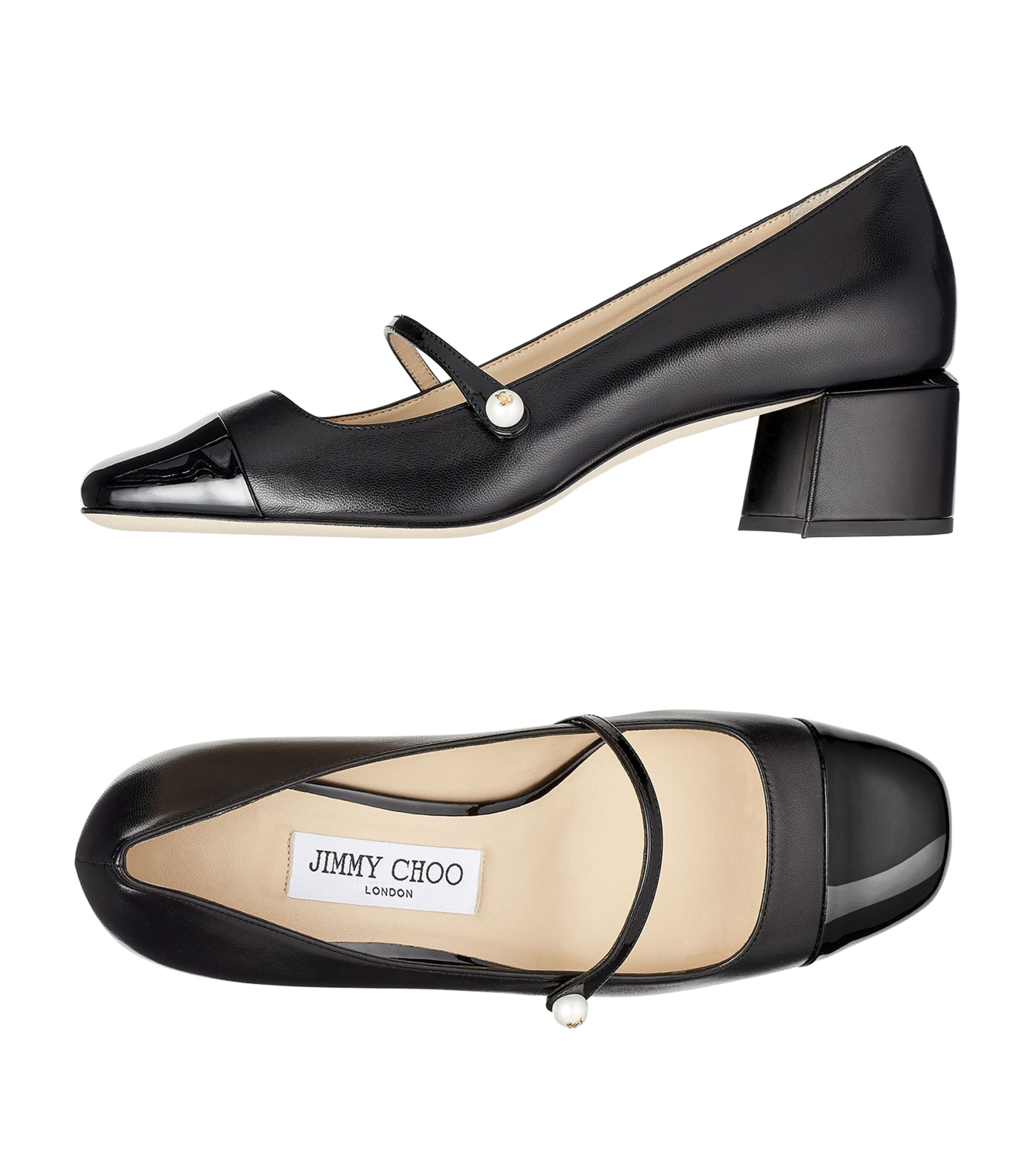 Elisa 45 Leather Mary Jane Pumps