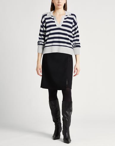 Collezione N_01 Woman Sweater Grey Size L Merino Wool, Cashmere