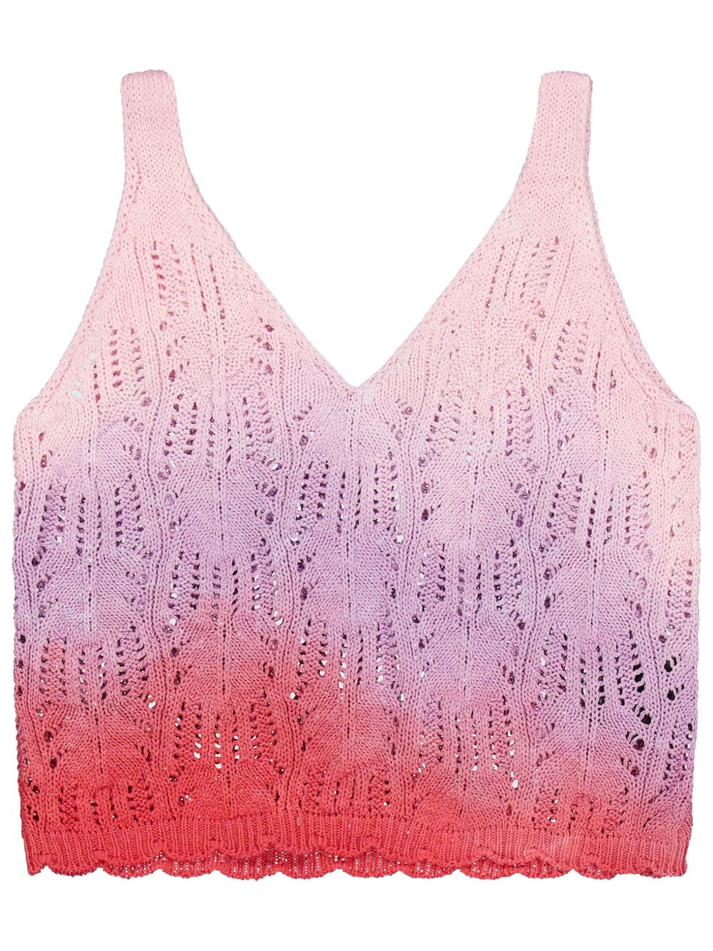 Laneus Boxy knitted tank top - Pink