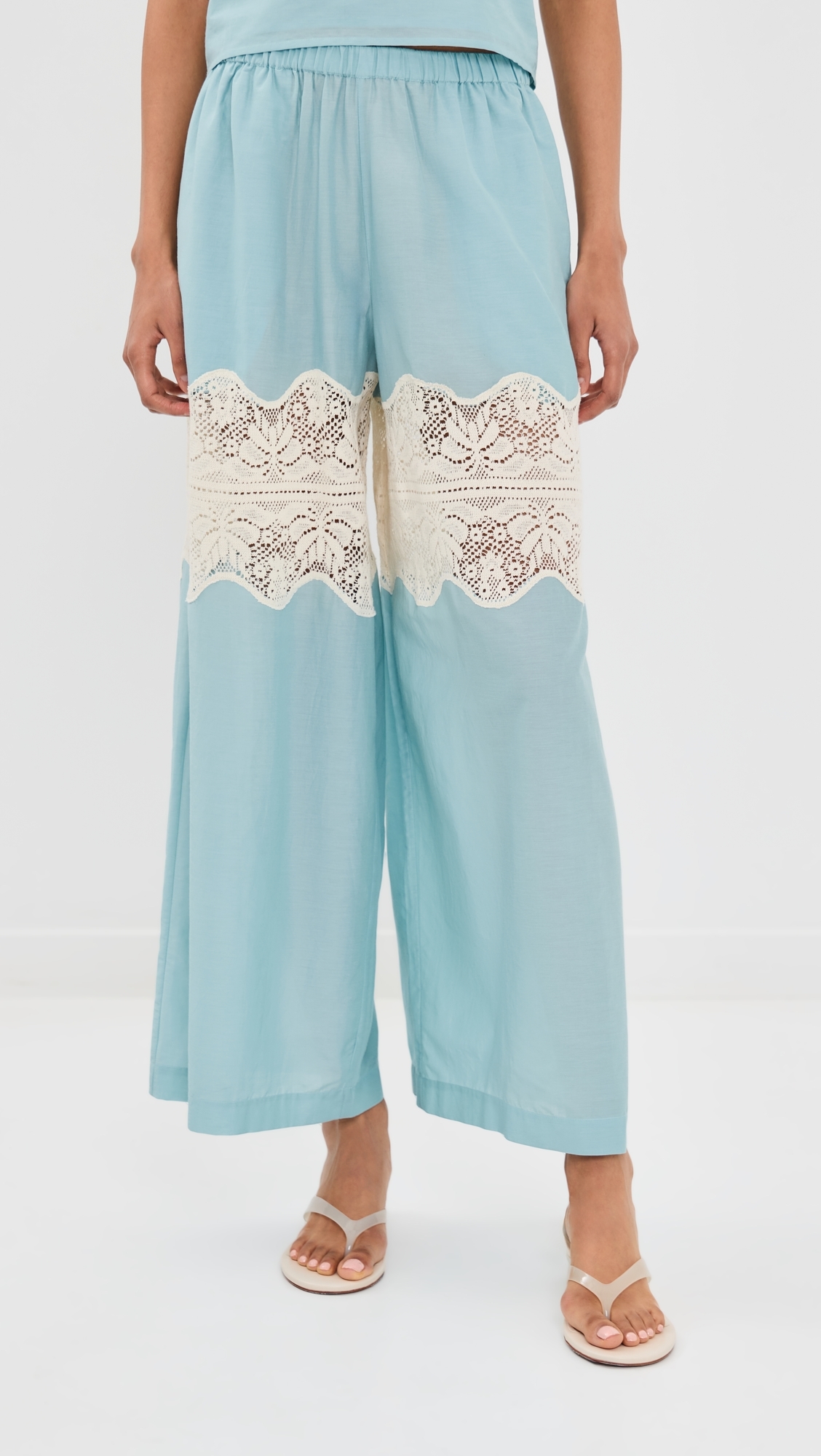 Margie Sky Prima Lace Pants Light Blue