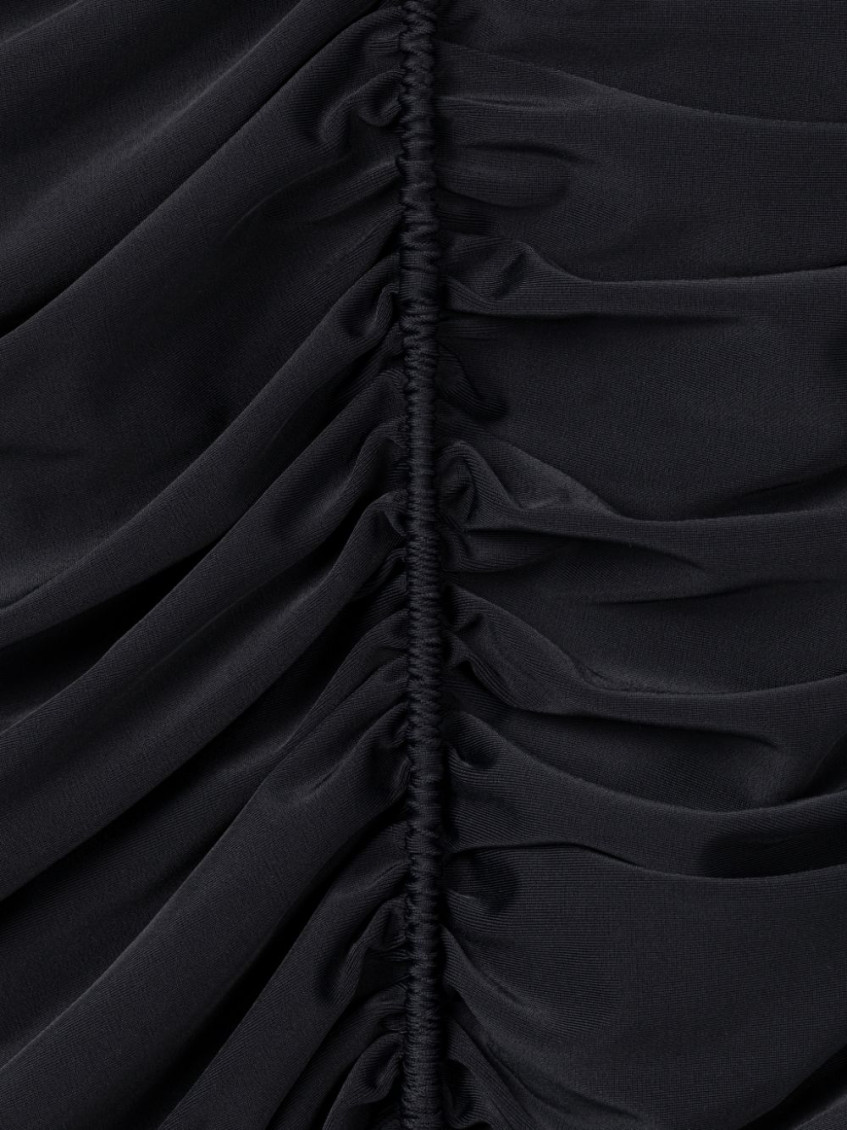 Black Cut-out Long Sleeve Top