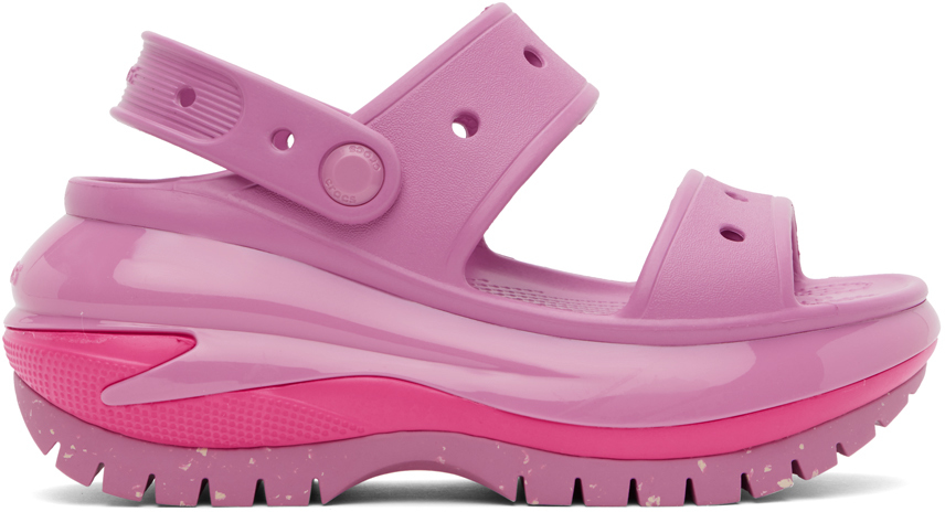 Crocs Pink Mega Crush Sandals