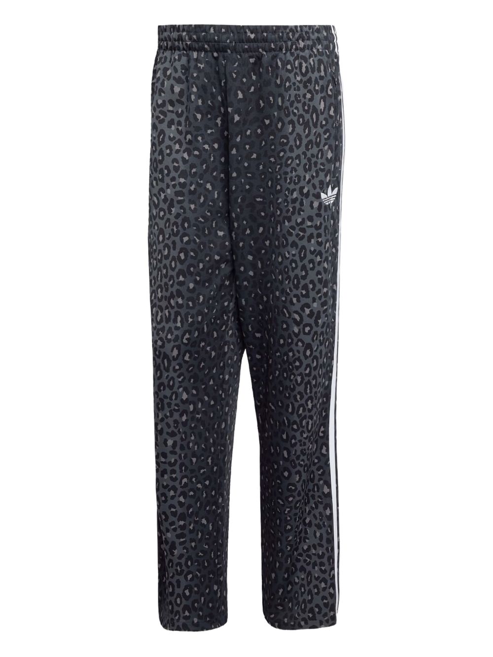 Firebird leopard-print stripe trousers - Black