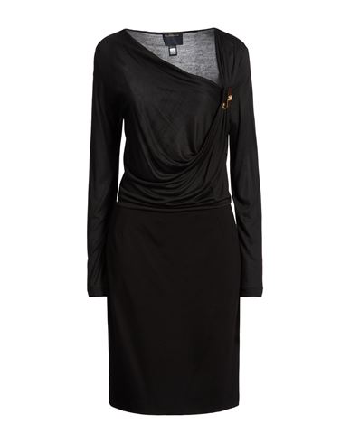 Woman Midi dress Black Size 10 Viscose, Polyamide, Elastane