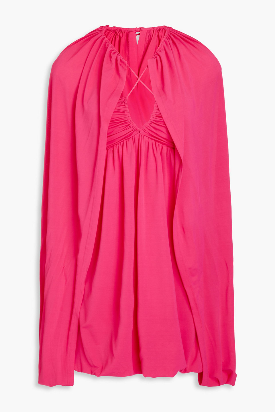 Sorina cape-effect jersey mini dress