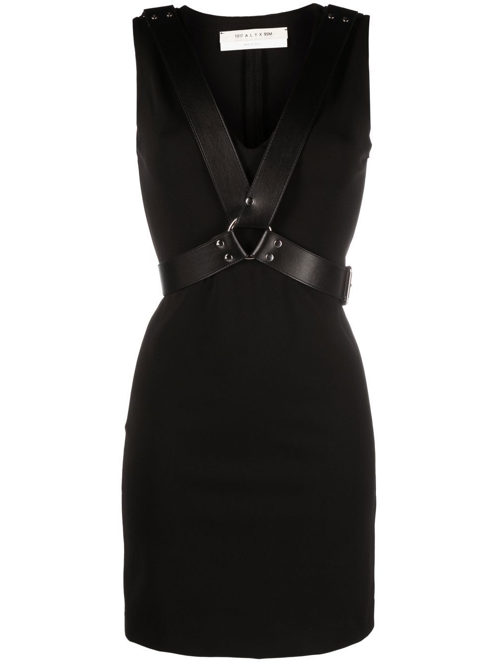 Harness sleeveless minidress - Black