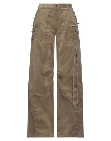 Act N°1 Woman Pants Military green Size M Cotton