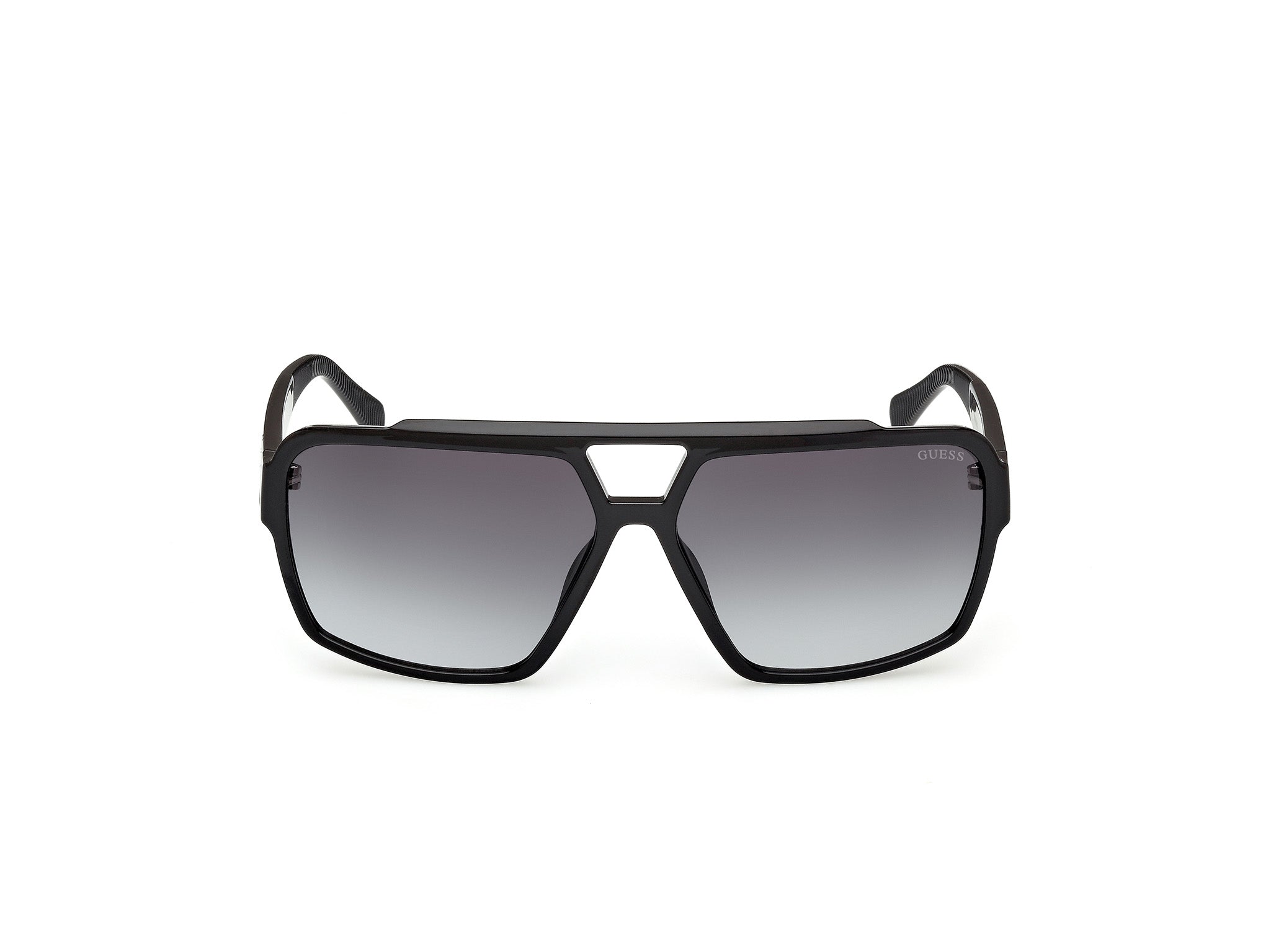 Guess Hombre Guess GU00223 01B Gafas de sol Inyectado Negro Fumar Cuadrada Norma