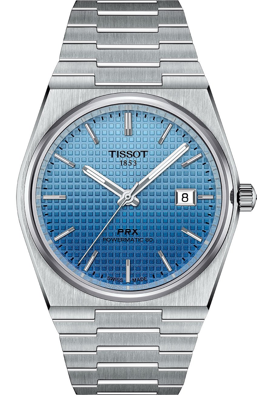 PRX Powermatic 80 Watch 40mm with Ice Blue Chameleon Dial