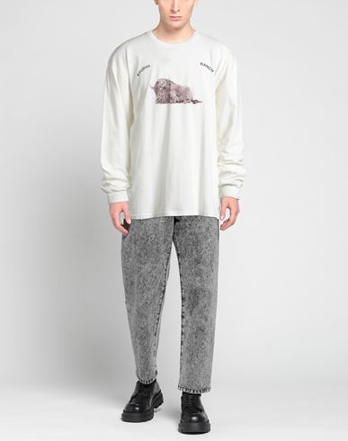 Man Sweatshirt Ivory Size L Cotton