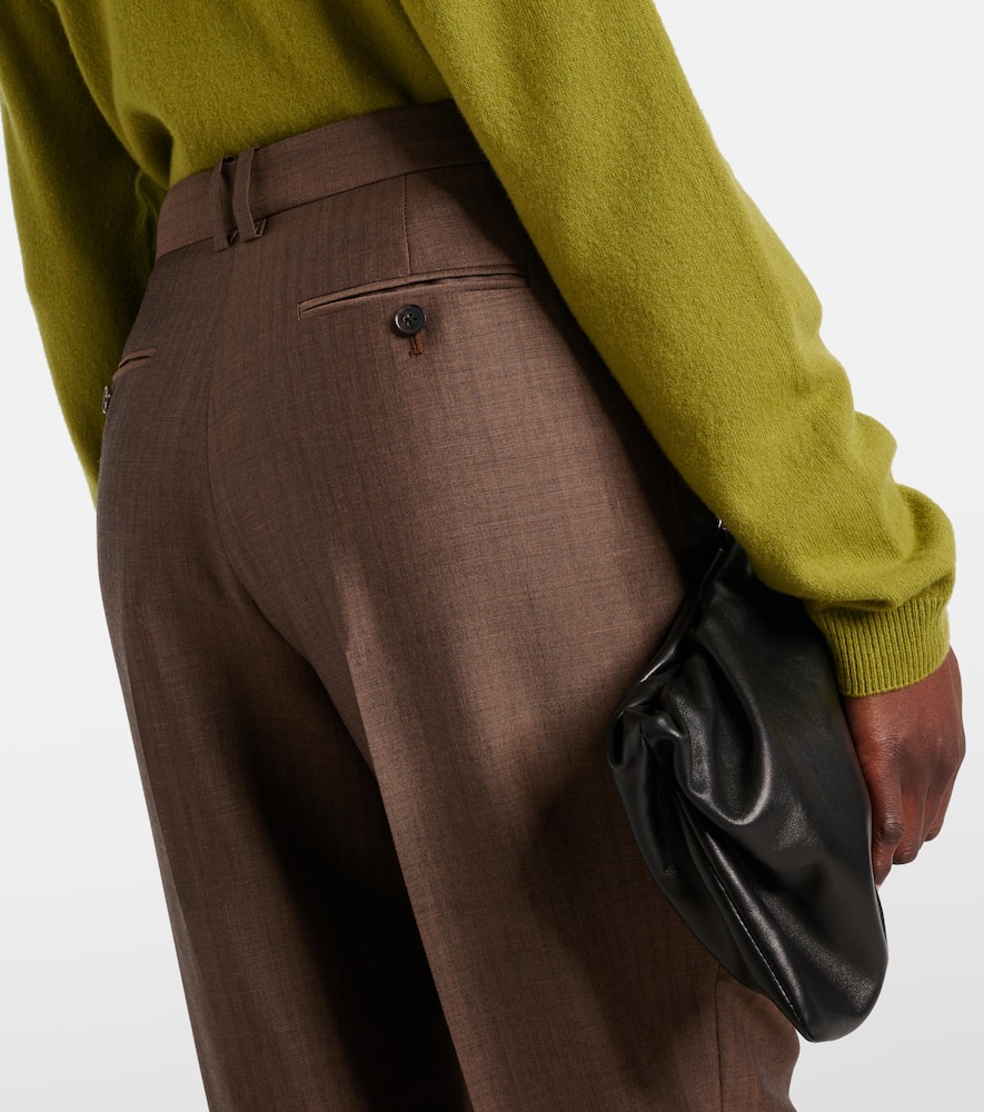 Norbert mohair and wool straight pants