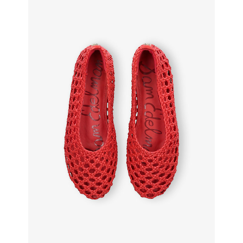 Womens Shira Leather Ballet Flats