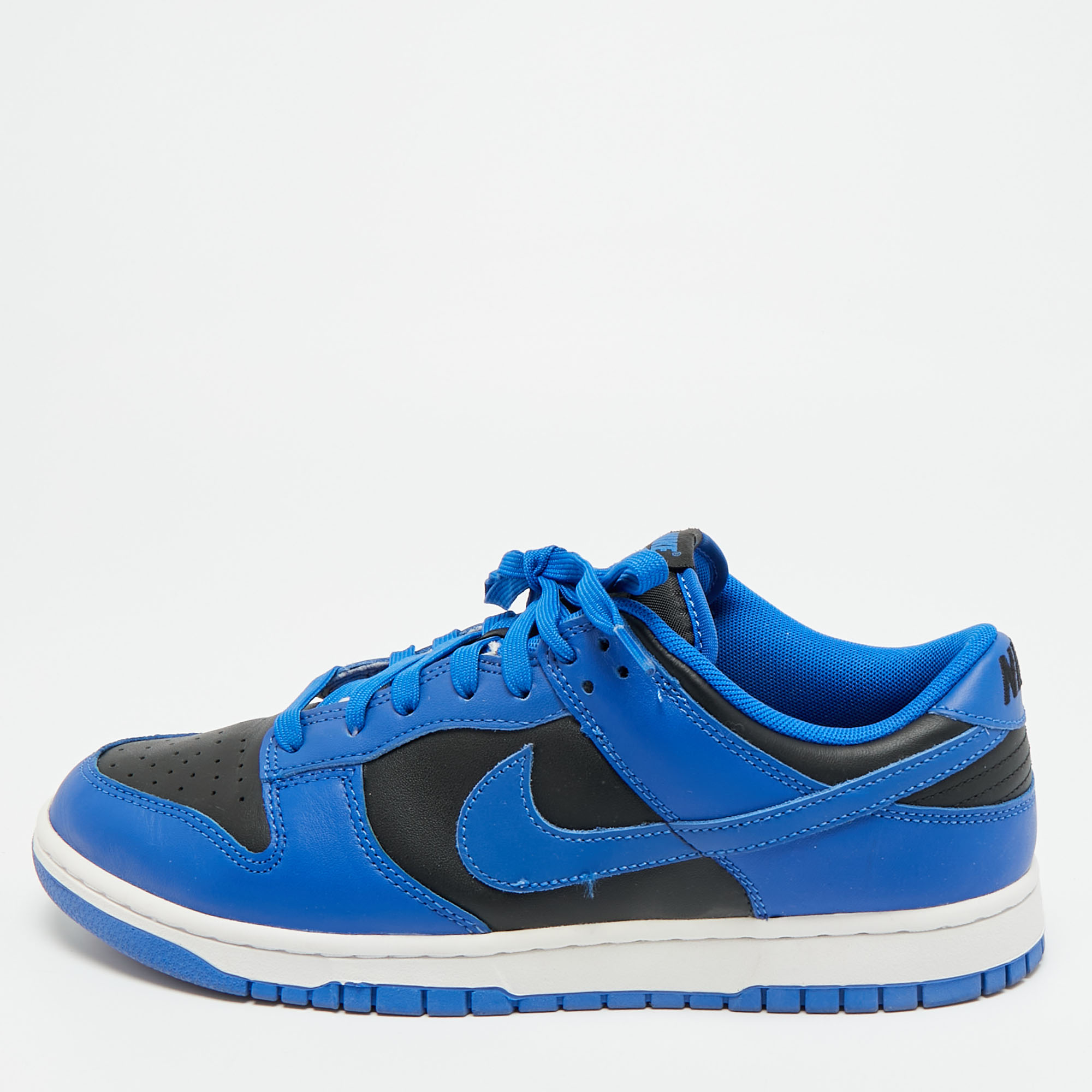 Nike Dunk Hyper Cobalt 45 Blue/Black Leather Low Top Sneaker
