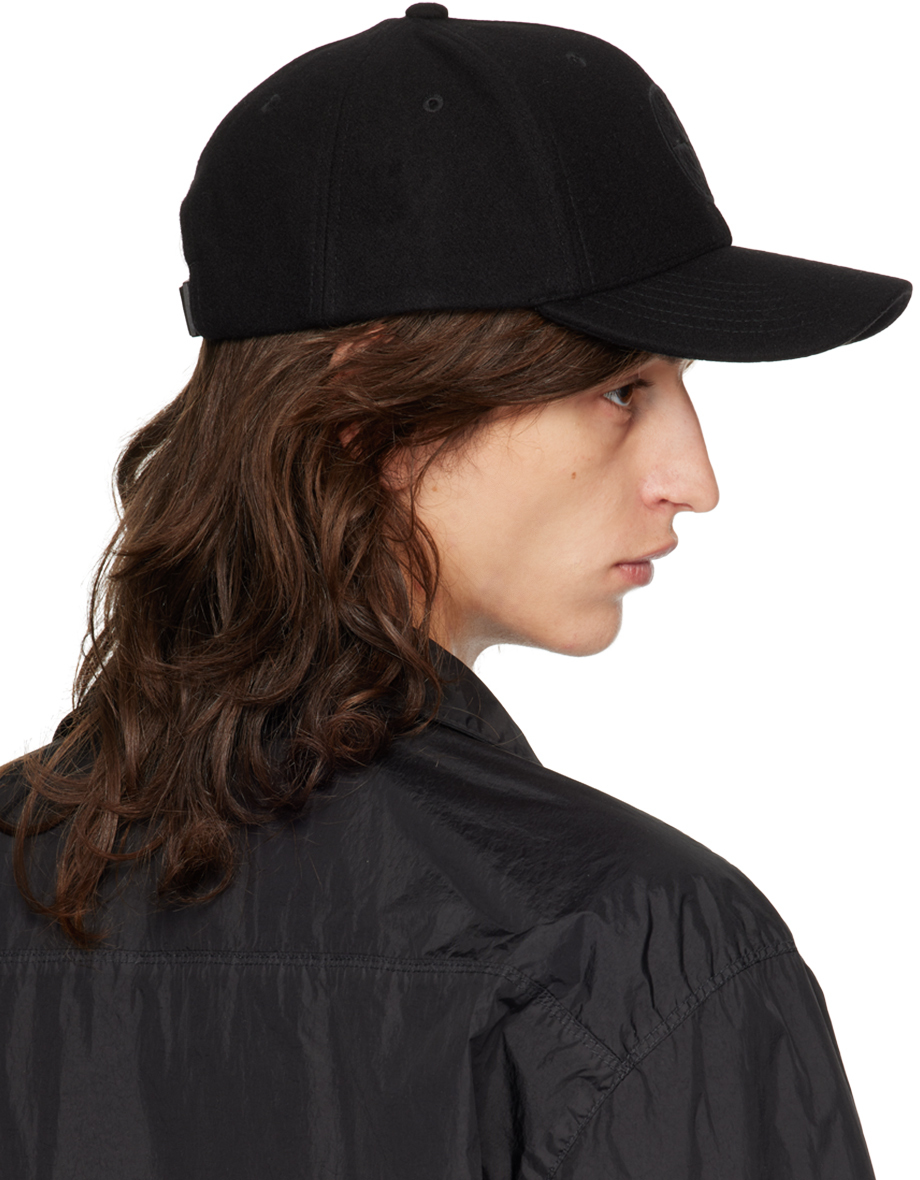 Stone Island Black Soft Shell 5 Panel Cap