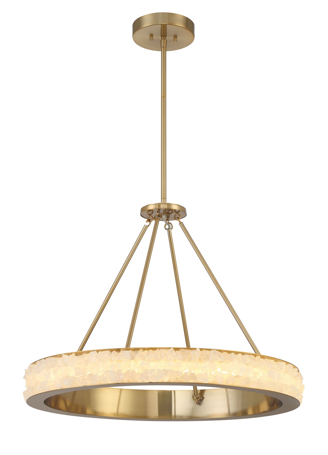 Celeste Brass LED Chandelier from the Divinely Collection