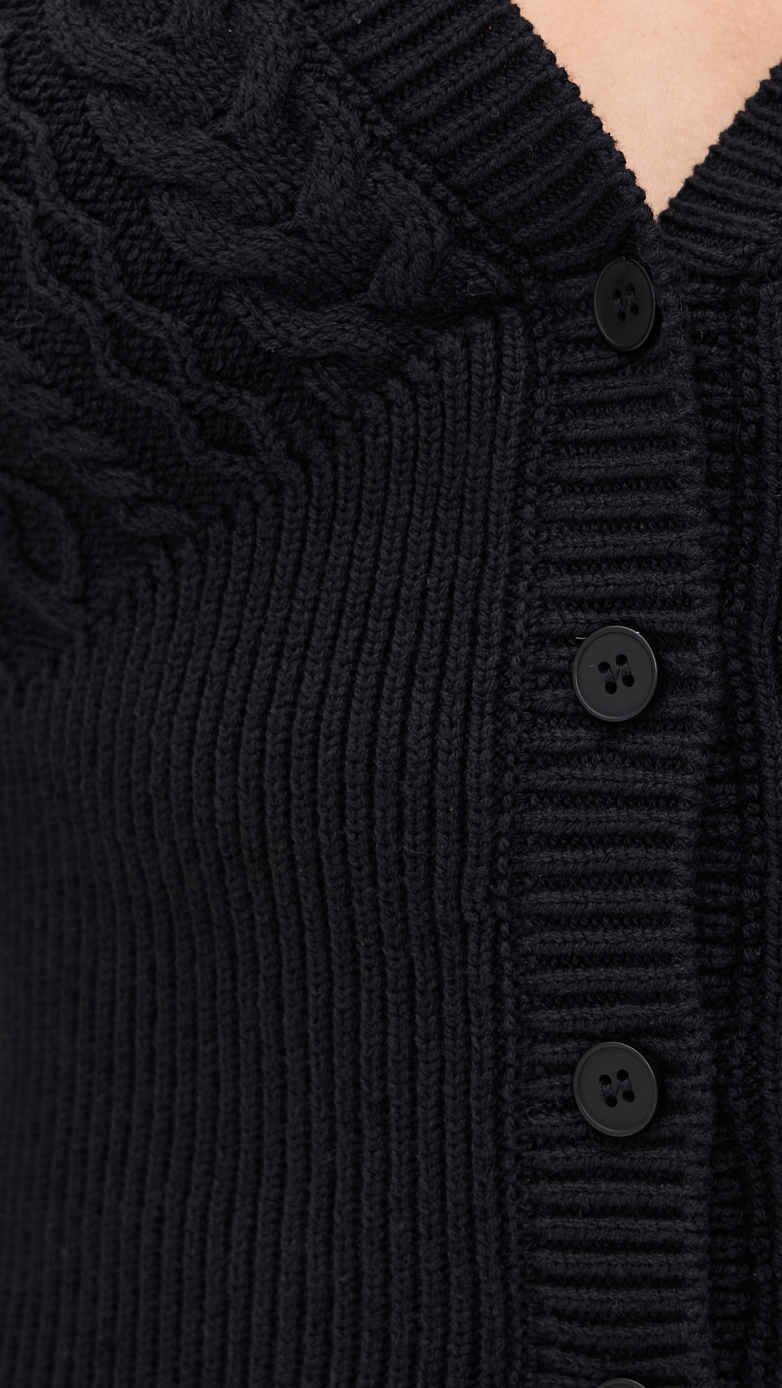 Emilia Sleeved Knit Cardigan Black