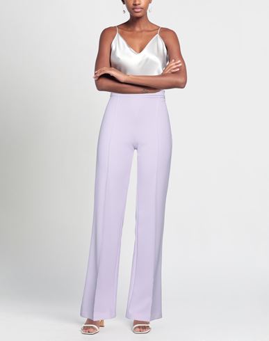 Woman Pants Lilac Size 8 Polyester, Elastane