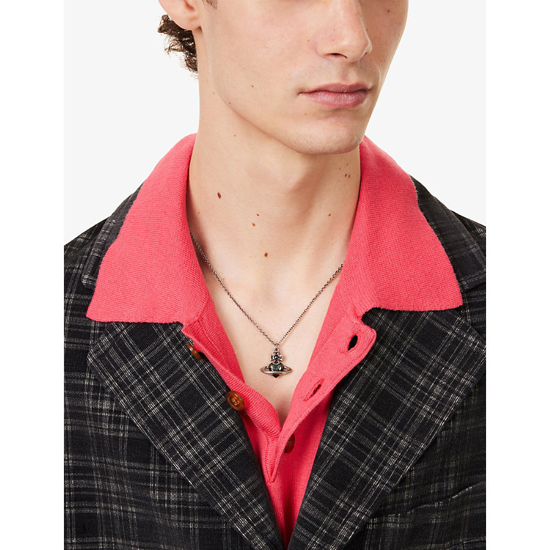 Mens Fabianno Brass Pendant Necklace
