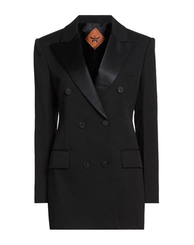 Woman Blazer Black Size 2 Wool