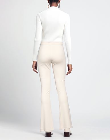 Woman Pants Cream Size L Viscose, Polyamide, Elastane