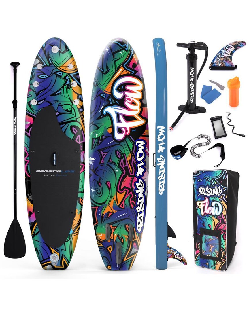 SereneLife Pink Free Flow Inflatable Stand Up Paddle Board