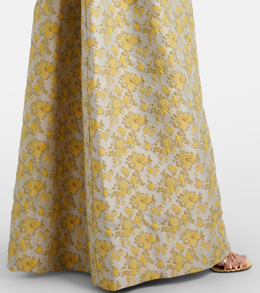 Octavia jacquard gown