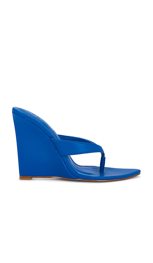 FEMME LA x REVOLVE Tokyo Thong Wedge in Royal. 8. Also