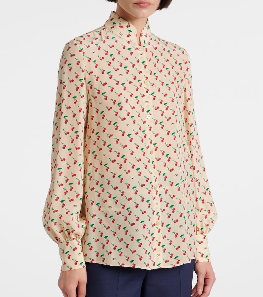 Cady Couture printed silk blouse