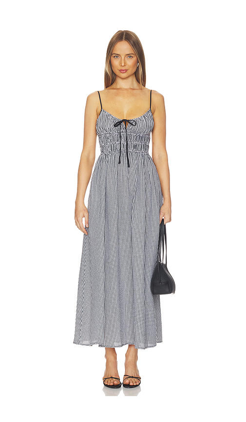 Tularosa Josie Midi Dress in Black,White. S. Also in XXS, XS, M