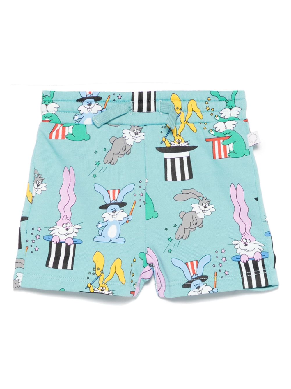 Illustration-print shorts - Blue