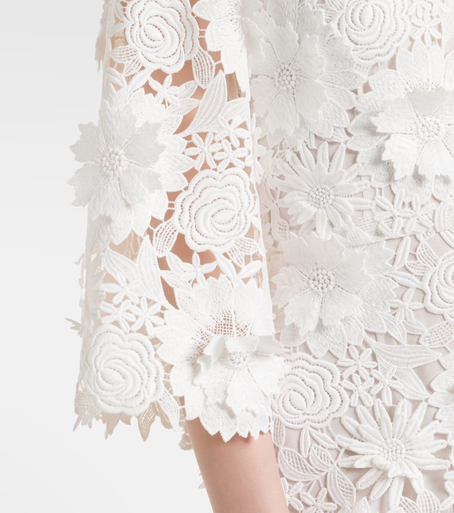 Bridal floral lace gown