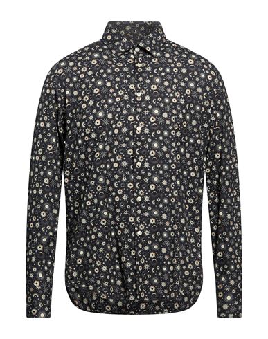 Man Shirt Black Size 17 Cotton