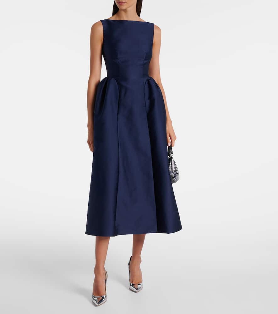 Taffeta midi dress
