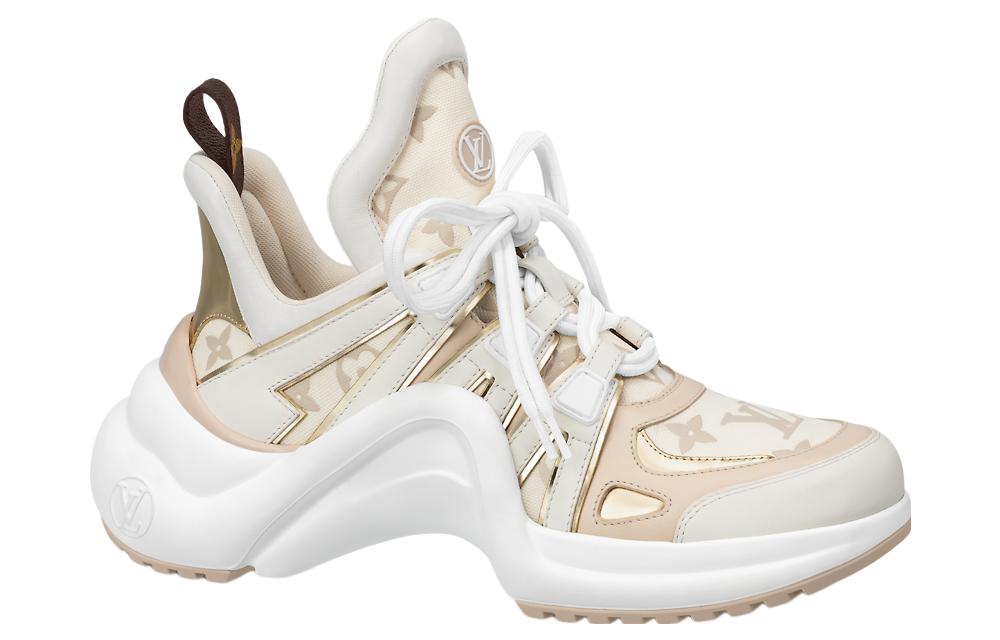 (WMNS) LV Archlight Sneakers 'Beige Monogram Gold'