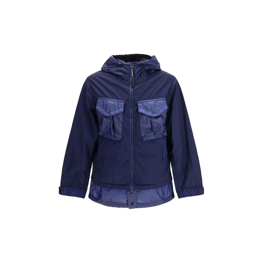 Bi-TM Mixed Goggle Jacket — Navy
