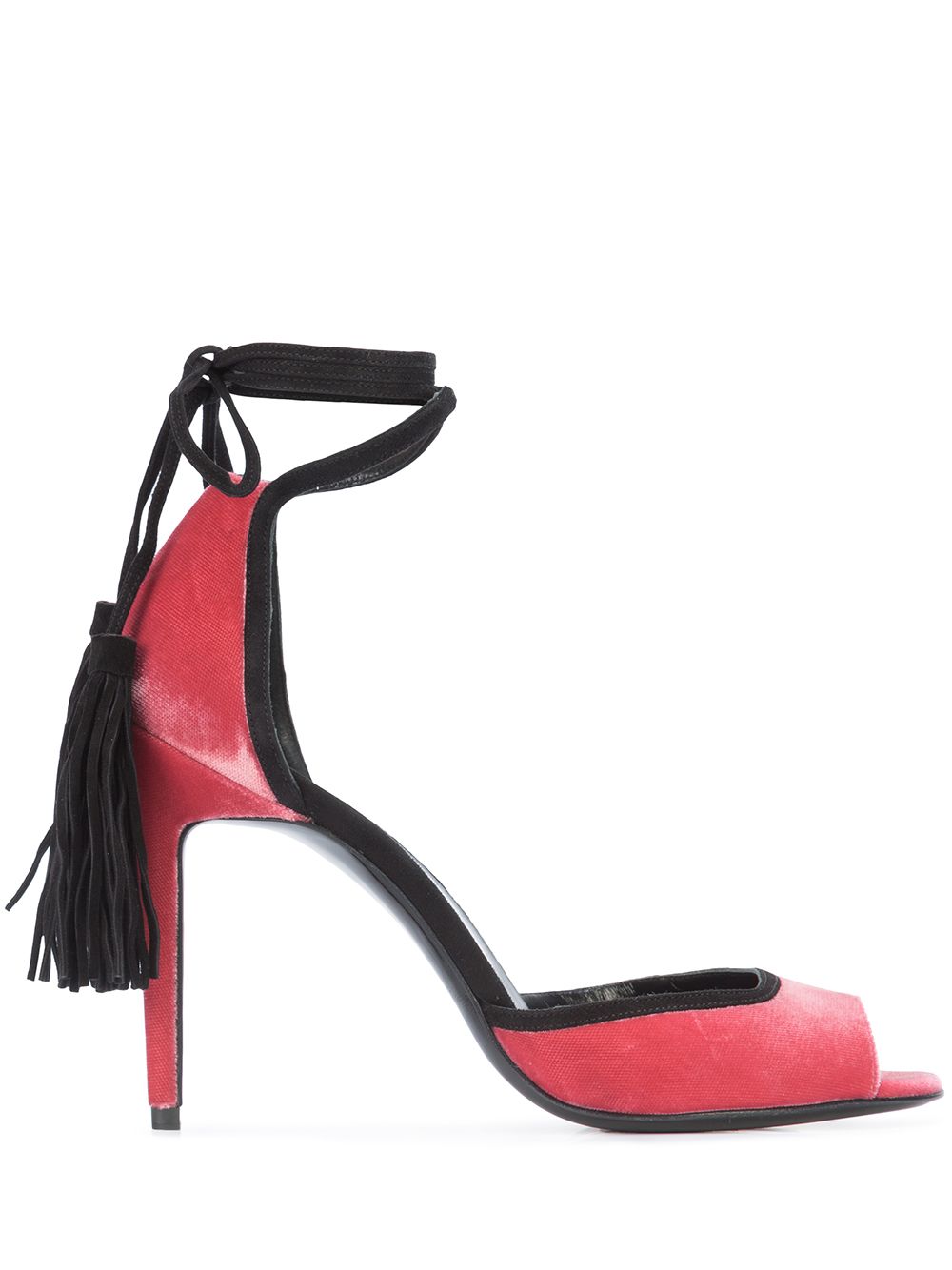 Tassel embellished sandals - Purple
