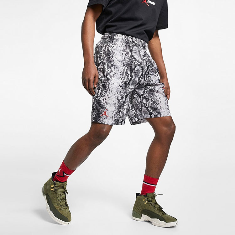 Air 11 Snakeskin Snake Skin Shorts For Men White