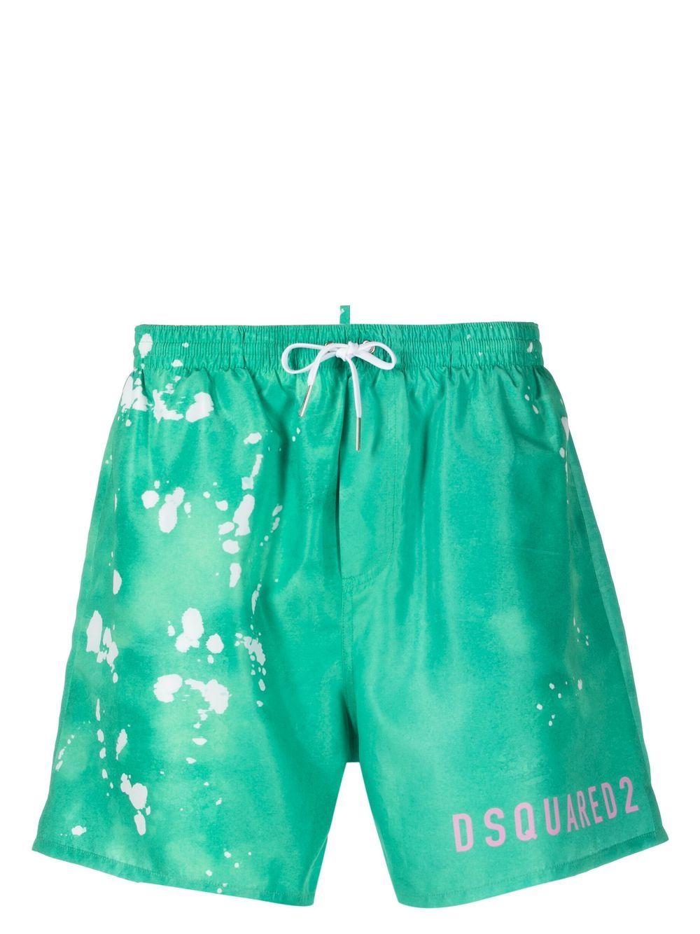 Logo-print swim shorts - Green