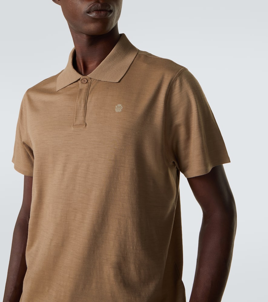 Wool and cashmere polo shirt